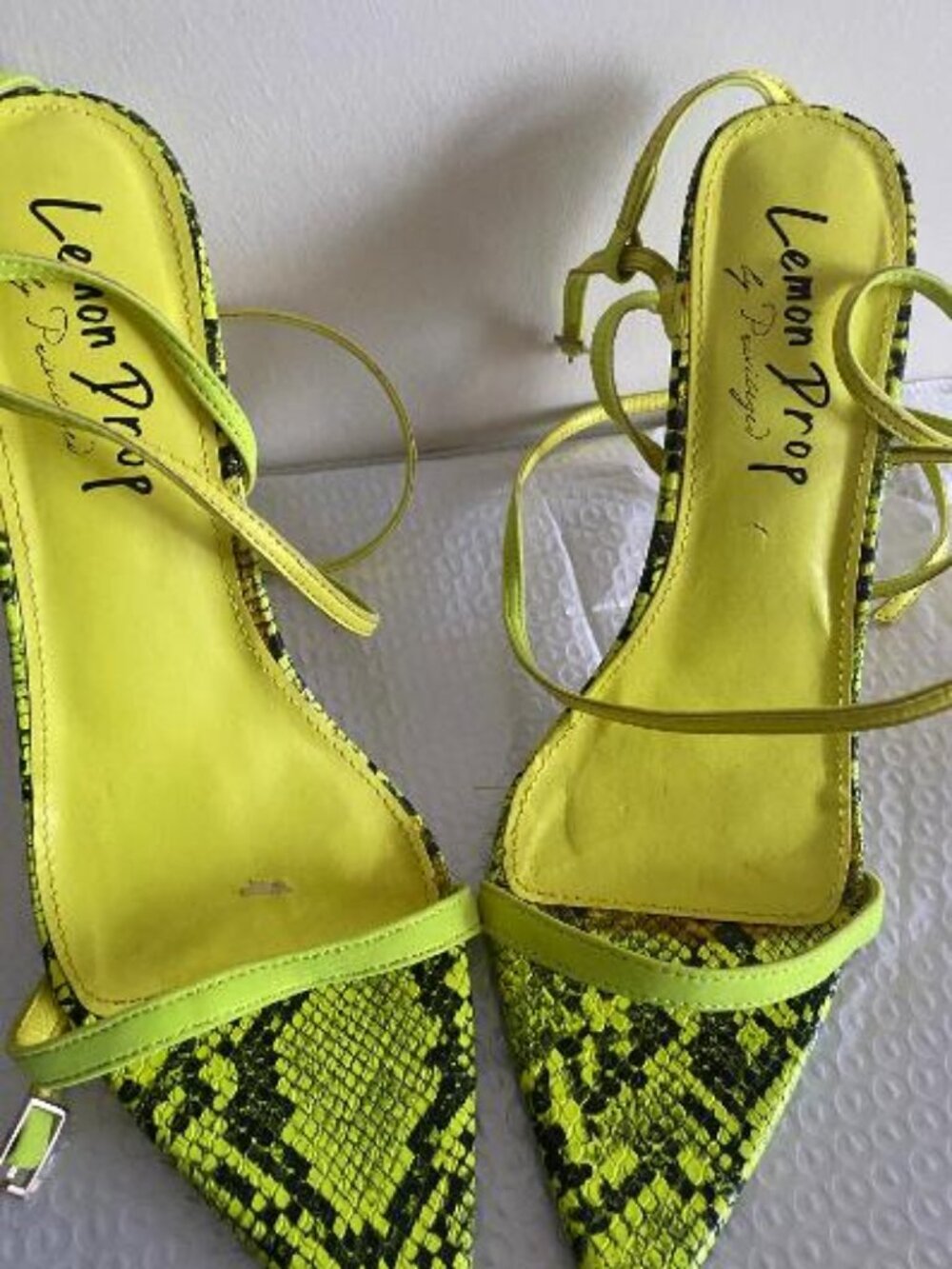 Lemon Drop Snake Print